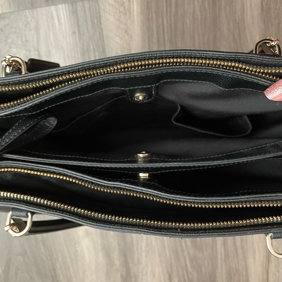 Stunning Vintage Coach Double Pocket Classic Black Purse - Picture 5 of 11